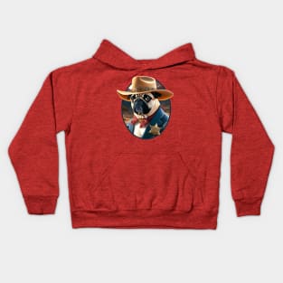 Sheriff Puggy Kids Hoodie